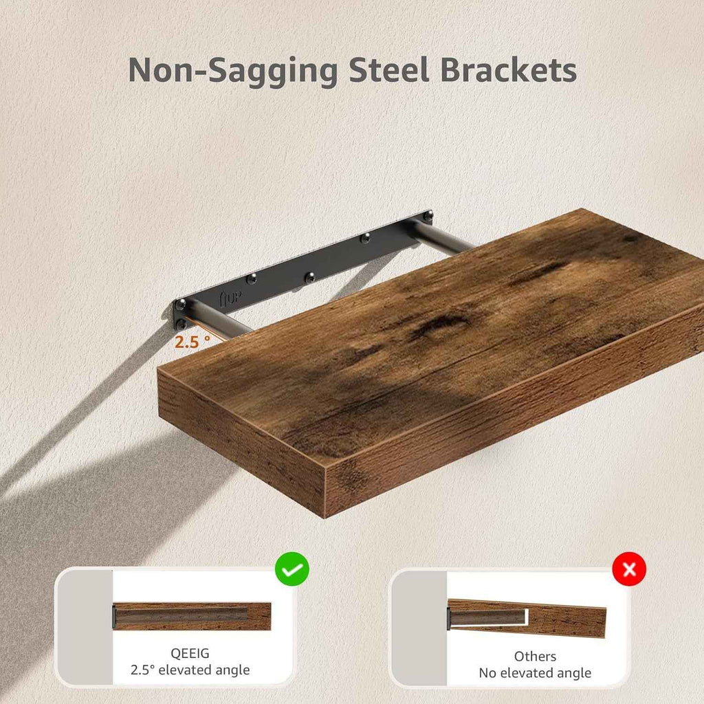 Bamboo Floating Wall Shelf