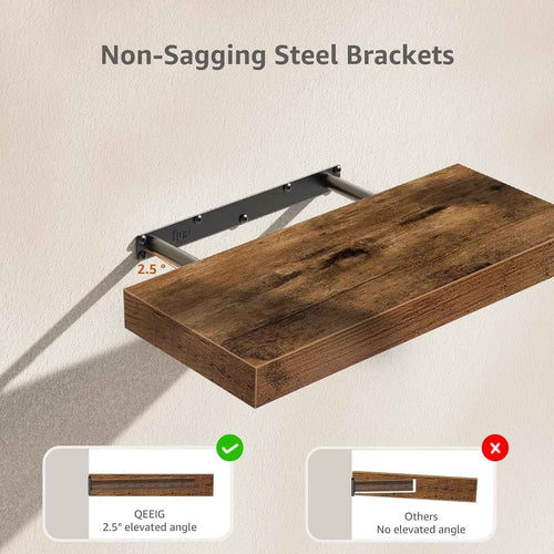 Bamboo Floating Wall Shelf