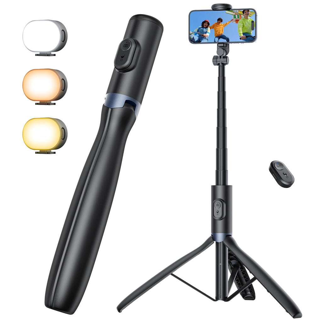 ANXRE 67.7-Inch Phone and Camera Tripod with Light