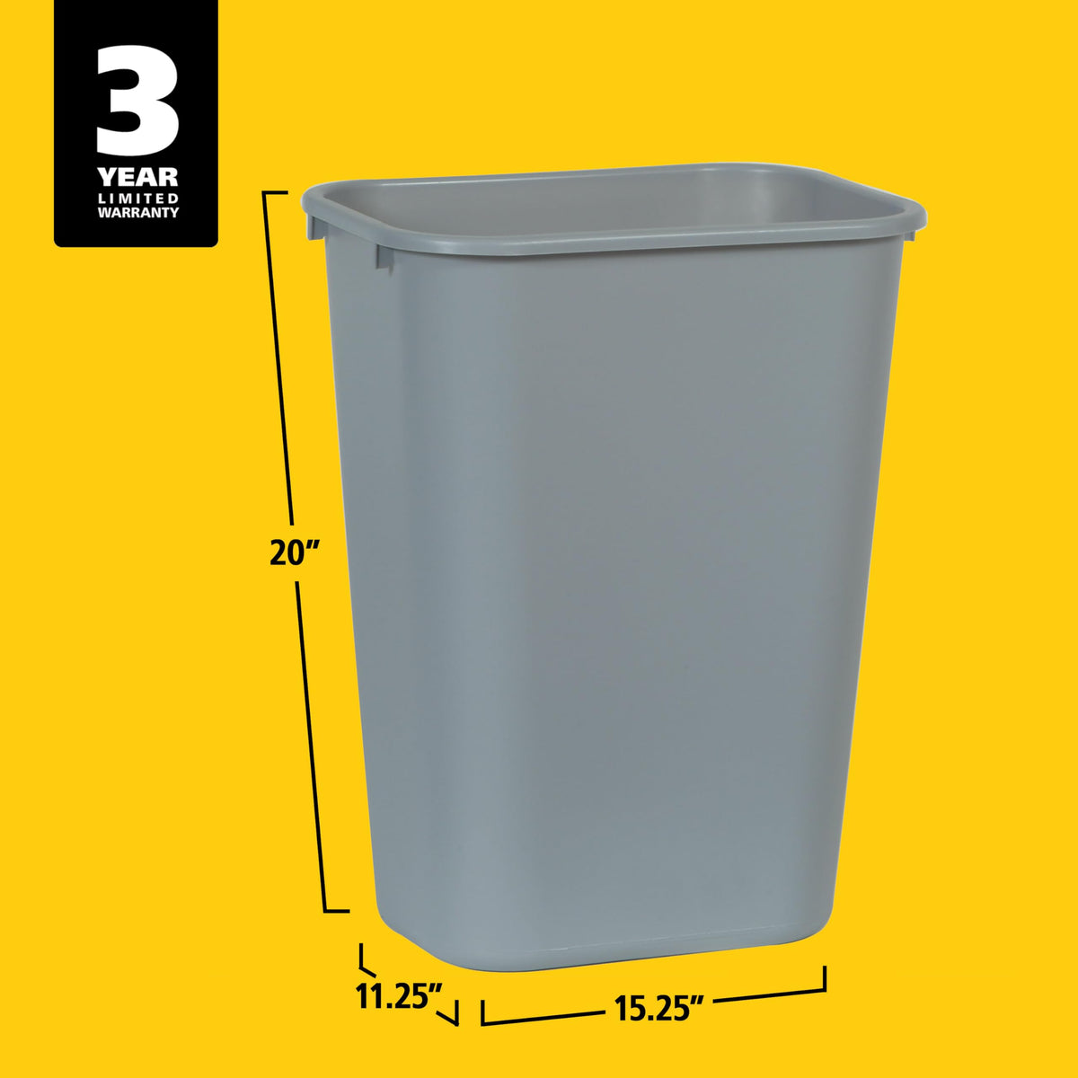 Rubbermaid 10.25-Gallon Wastebasket