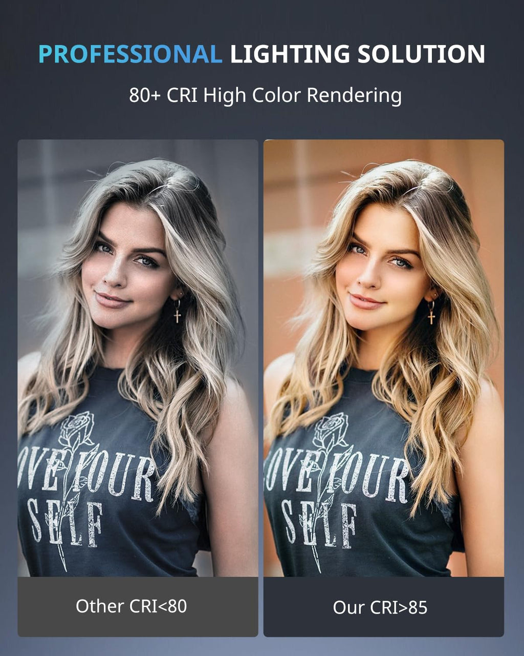 UBeesize 12-Inch Ring Light with Tripod