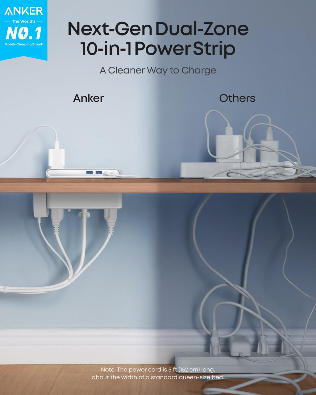 Anker Nano Desk-Clamp Power Strip