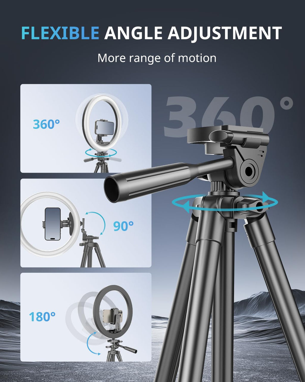 UBeesize 12-Inch Ring Light with Tripod
