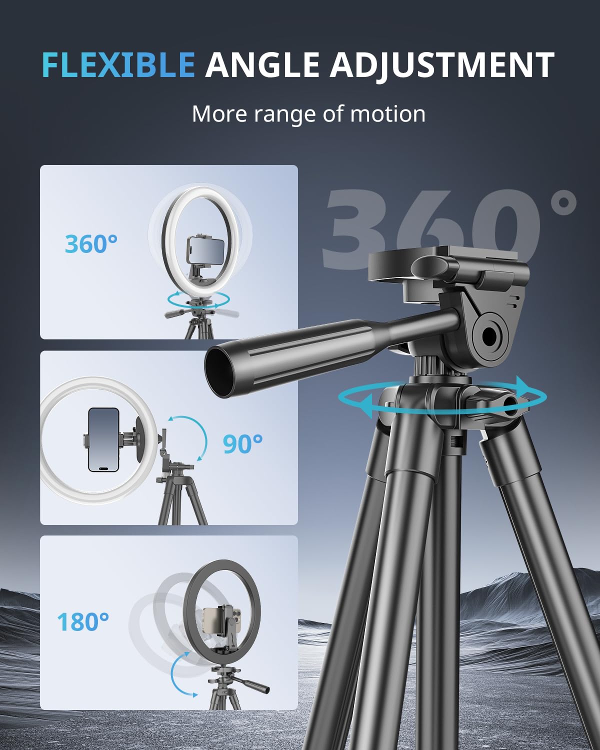 UBeesize 12-Inch Ring Light with Tripod