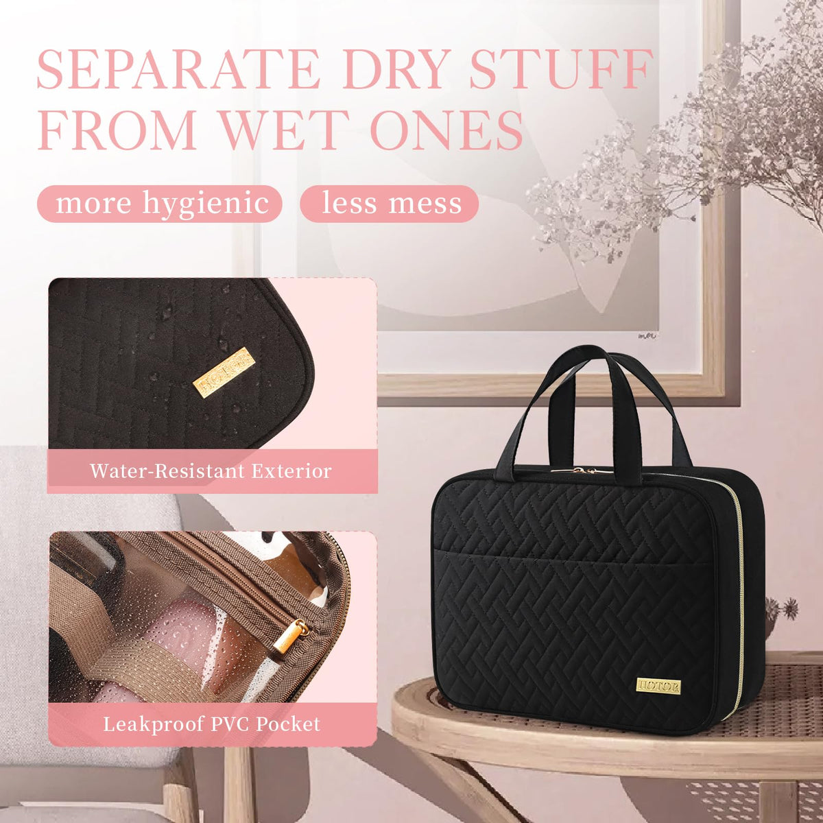 HOTOR Hanging Travel Toiletry Bag
