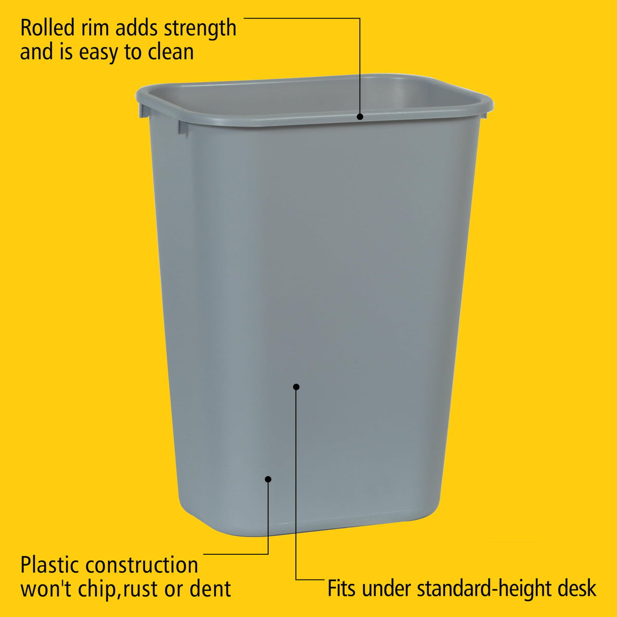 Rubbermaid 10.25-Gallon Wastebasket
