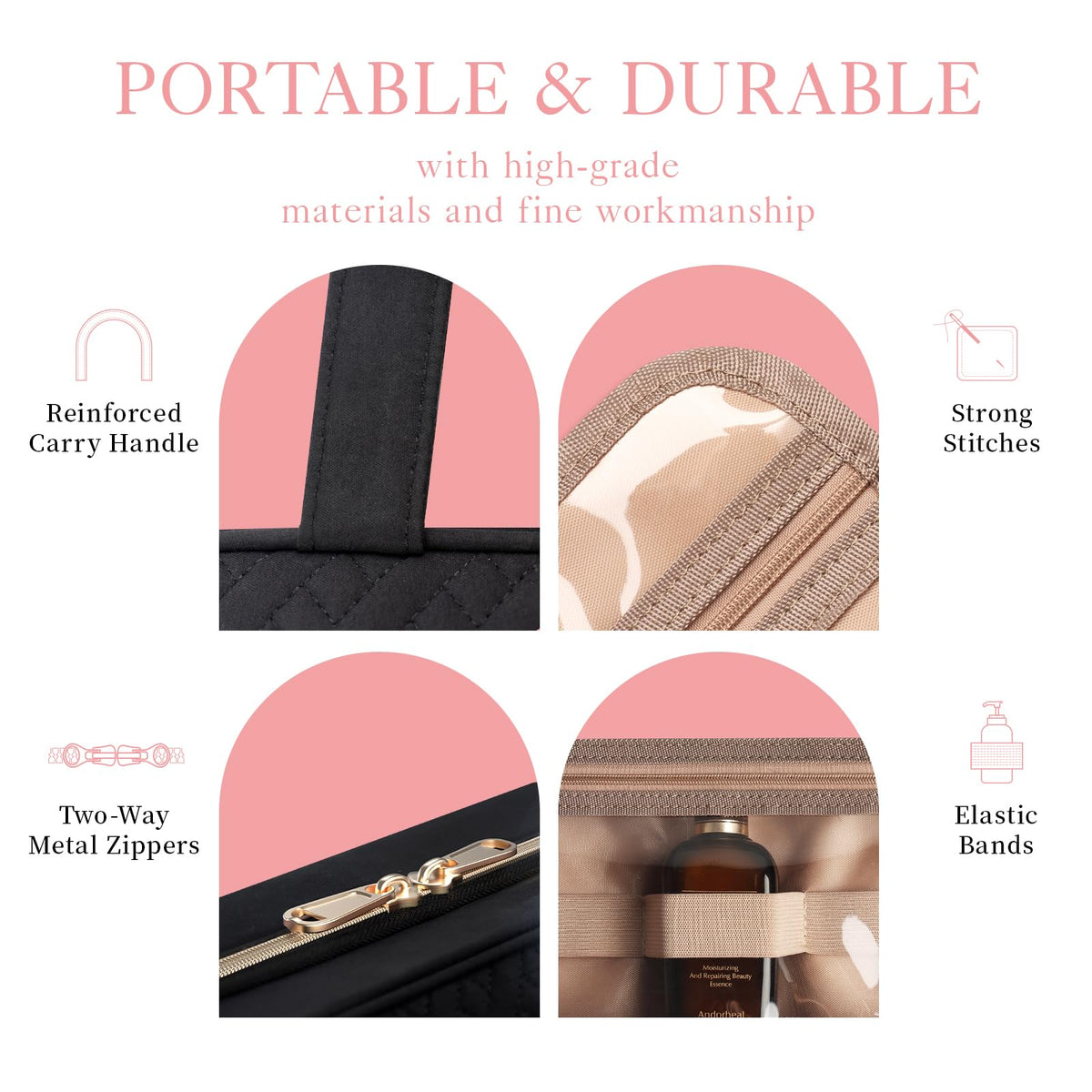 HOTOR Hanging Travel Toiletry Bag