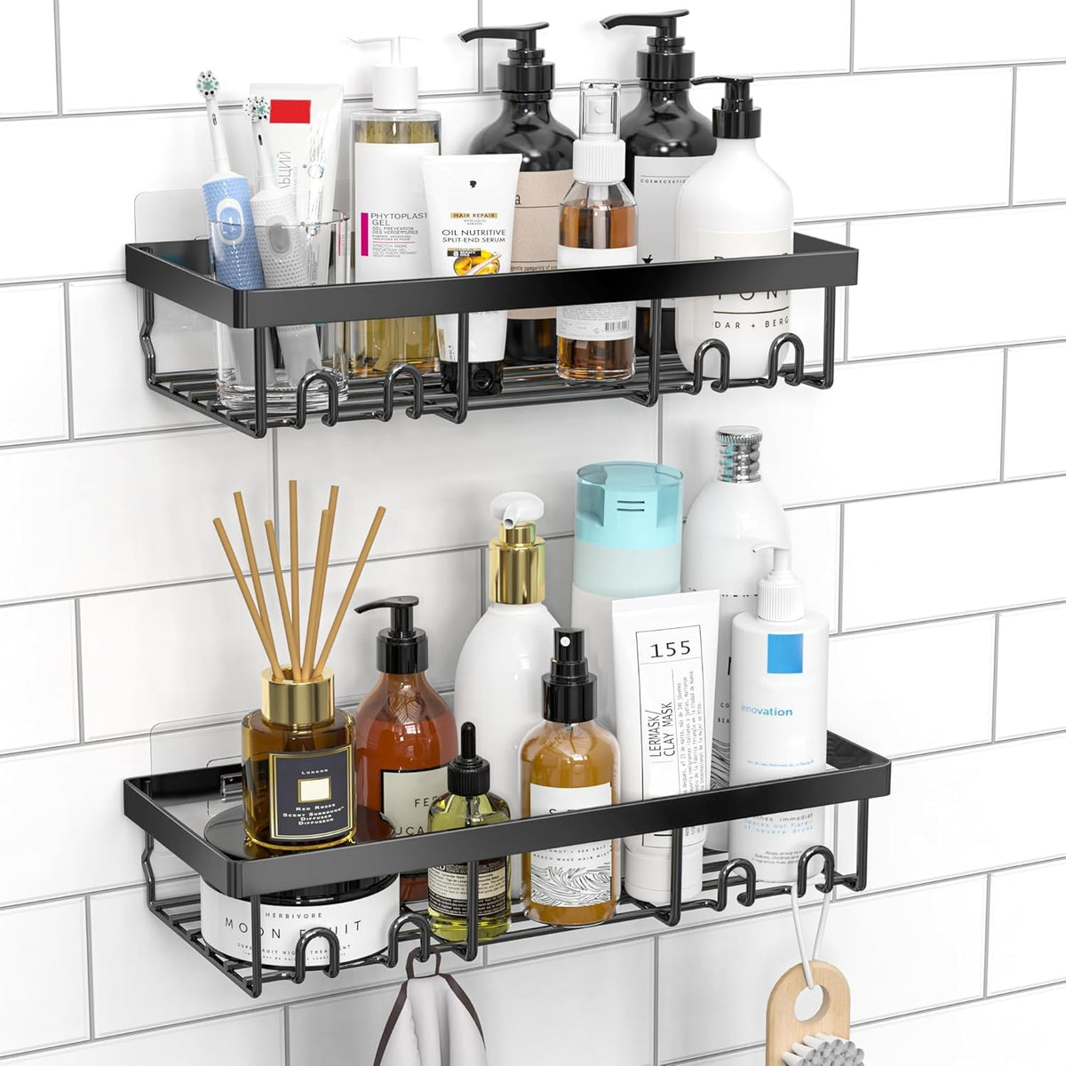 Moforoco Adhesive Shower Caddy Shelf