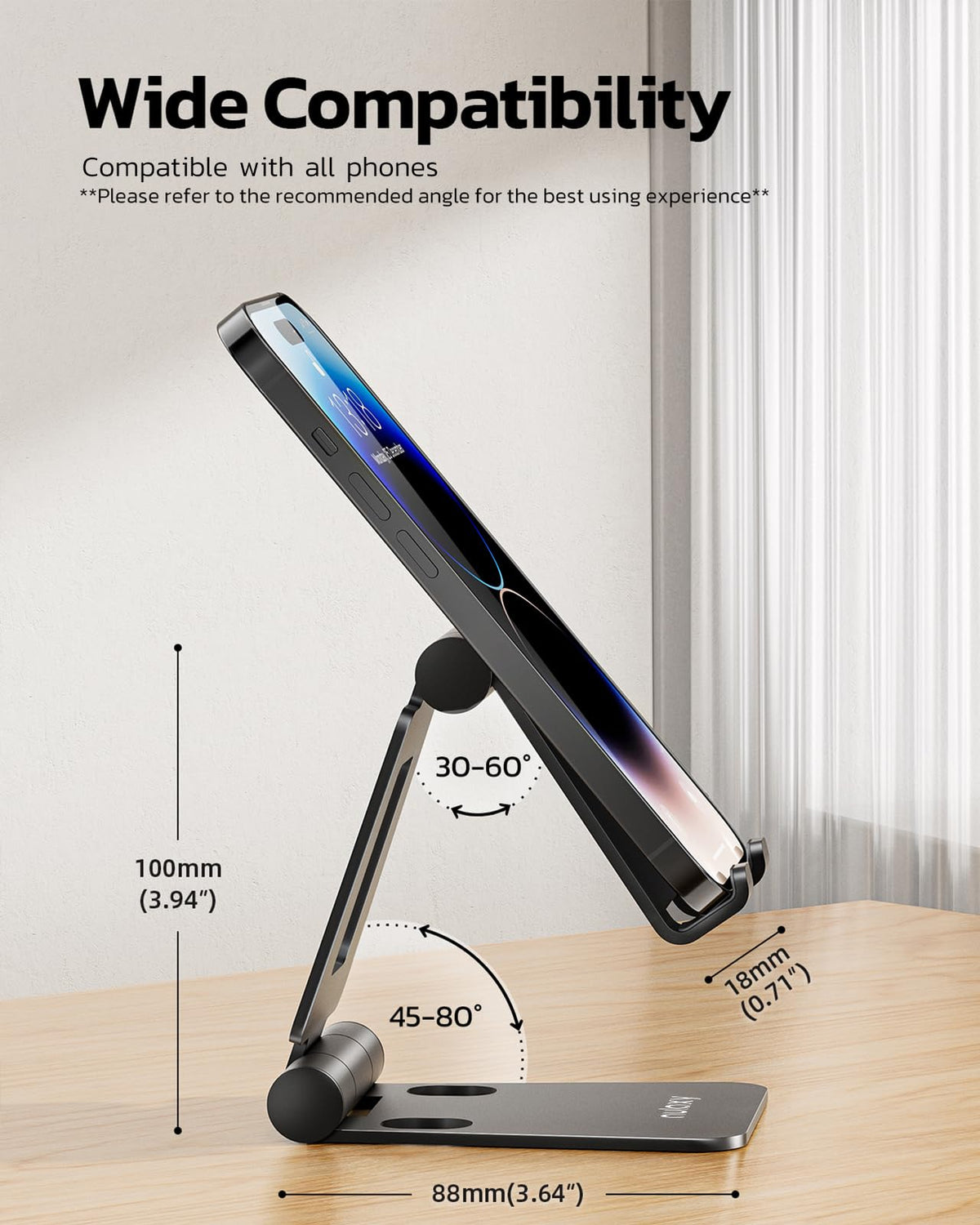 Nulaxy Dual Foldable Phone Stand 2-Pack