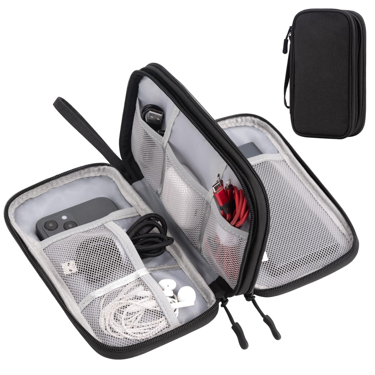 Arae Double-Layer Travel Cable Organizer